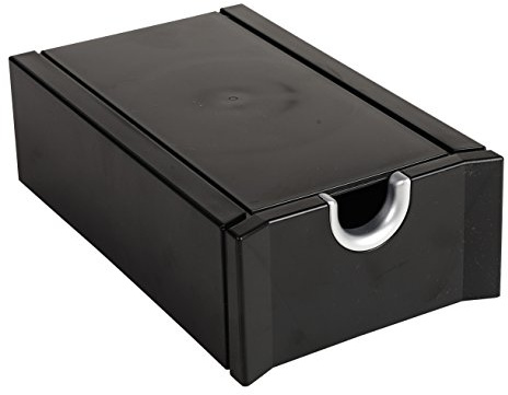 EXACOMPTA Fichier pour cartes de visite 100 x 150 mm Livré Vide Noir Argent