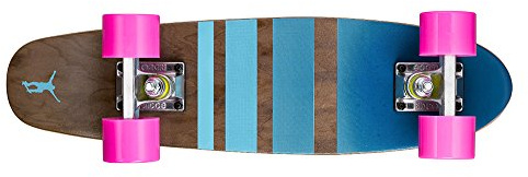 Ridge Skateboards Maple Mini Dark Dye - Longboard, color rosa, talla 22-Inch
