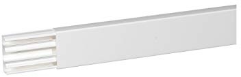 Legrand 030114 DLPlus Moulure 3 Compartiments, 60mmx20mm, 2.1m Longueur, Blanc