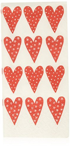 Sniff Lot Of Love Taschentuch, Papiertaschentücher, 10 Stück, Tissue, Rot / Weiß, 51559