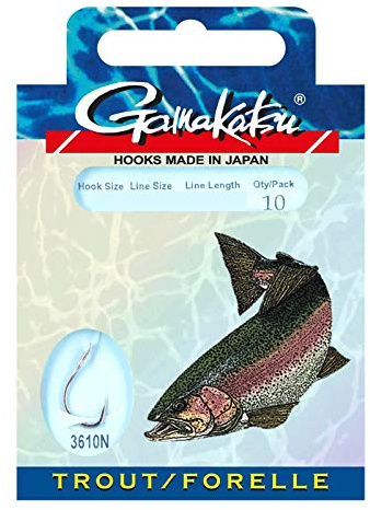 Gamakatsu Gebundene Haken BKD-3610N Forelle 8