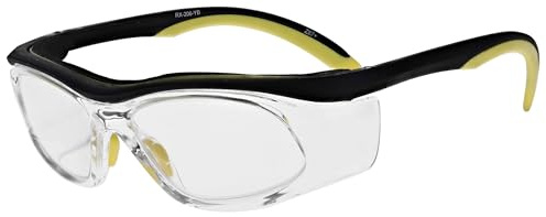 Safety Reading Glasses 206YB with Full Clear Magnifying Lenses, 1.00 to 3.00 Diopter, ANSI Z87 Approved (Black/Yellow, 2.75, x)
