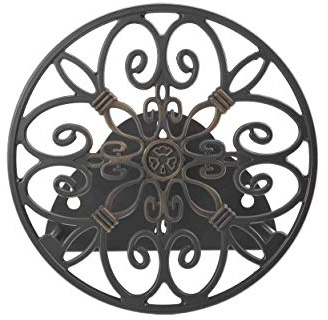 Liberty Garden Products 670 Wall Mounted Decorative Hose Butler, Holds 125-Feet of , Black