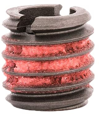 E-Z LOK Threaded Insert for Metal 12L14 Carbon Steel Thread Inserts 1/4-20 Internal Threads, 7/16-14 External Threads, 0.437 Length Pack of 10