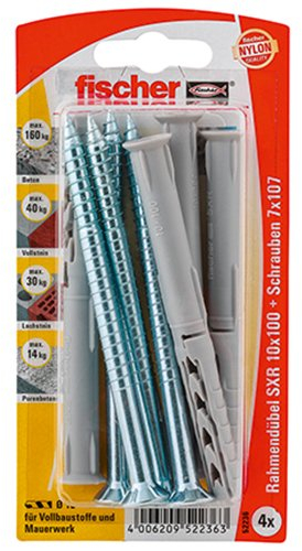 fischer 52236 Rahmendübel SX R 10 x 100 T K SB-Karte