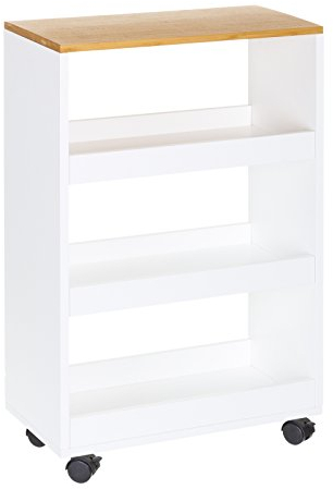 UNIMASA Carro verdulero Moderno Blanco de Madera para Cocina Basic - LOLAhome