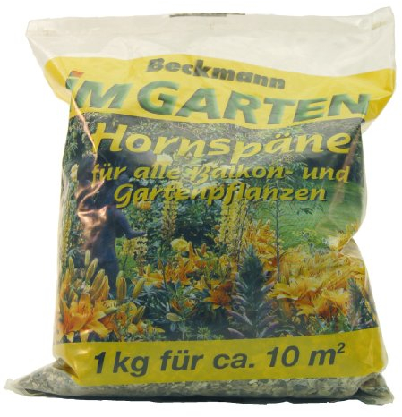Beckmann Bio-Langzeit-Dünger Hornspäne für Gartenpflanzen, 1kg