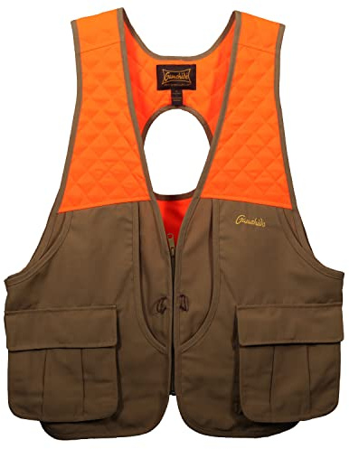 Gamehide Gamebird Ultra-Light Upland Hunting Bird Vest (Tan/Orange, Medium)