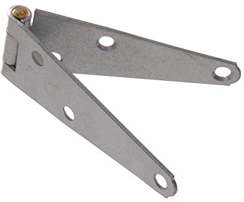 Hardware Essentials 851687 Heavy Duty Strap Hinges Galvanized 4 - 2 Pack