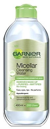Garnier Skin Naturals Mizellaren Reinigungswasser Kombination & Empfindliche Haut 400Ml - Packung mit 2