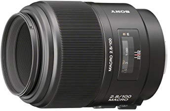 Sony SAL-100M28 Makro-Objektiv (100 mm, F 2,8, A-Mount APS-C, geeignet für A99, A77, A68 Serien)