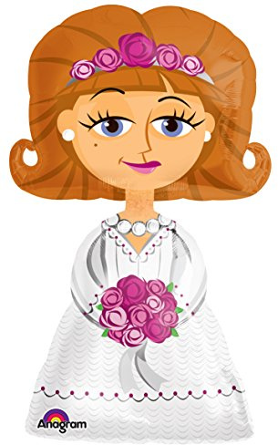 Pallone foil Airwalker 48 - 122 cm Sposa