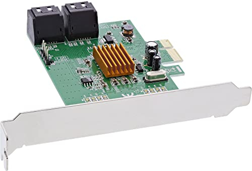 InLine 76617E Schnittstellenkarte, 4x SATA 6Gb/s, mit 4x SATA, PCIe 2.0 (PCI-Express)