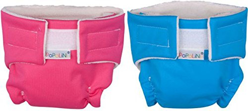 Puppolino waschbare Puppenwindel 2er-Set (Farben je nach Verfügbarkeit)