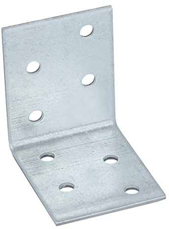 Connex HVG2420 Lot de 25 Equerres d'angle galvanisé 50 x 50 x 40 x 2 mm