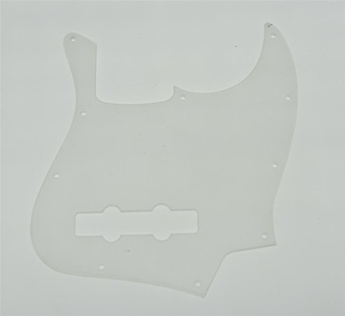 KAISH Clear 4 String J Bass Style Pickguard Bass Pick Guard Scratch Plate for USA/Mexico Jazz J Bass Transparent