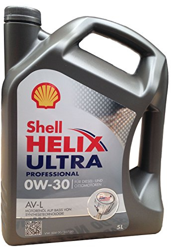 5L 5 Liter SHELL Motoröl Öl HELIX ULTRA Professional AV-L 0W30 VW 504.00/507.00