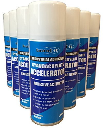 (Pack of 10) Bond it Cyanoacrylate Accelerator Adhesive activator Super Glue Accelerator 200ml