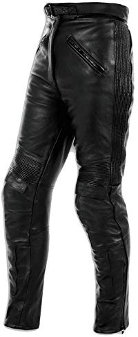 Pantalon Cuir Vachette Moto Motard Sport Protections CE Doublure Dame 32