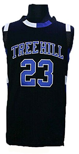 eSTAR Hombre One Tree Hill Película # 23 Nathan Scott Jersey costura y bordado de baloncesto