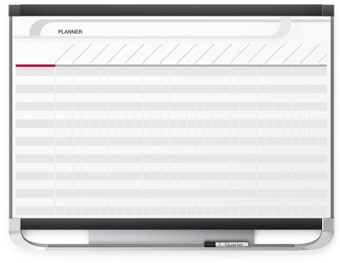 Quartet Prestige 2 Magnetic Total Erase Project Planner, 3 x 2 Feet Board with 16 Row/29 Column Chart (PP32P2)