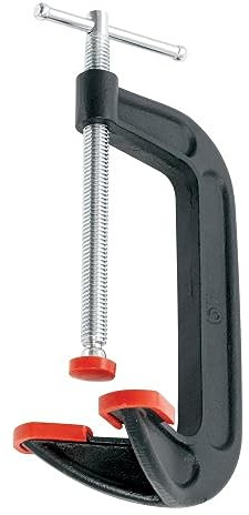 BESSEY DHCC-6, abrazadera en C de doble cabeza de 6 pulgadas, rojo/negro