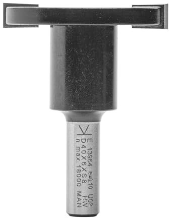 ENT 13964 Scheibennutfräser HW, Schaft (S) 8 mm, Durchmesser (D) 40 mm, NL 6 mm, GL 50 mm, auf Aufnahmedorn montiert