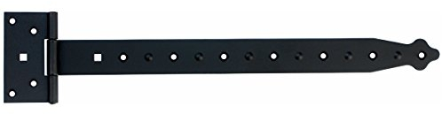 T-Scharniere Kreuzgehänge T-Bänder Ladenband Torband 387 mm Halbschwere Schwarz
