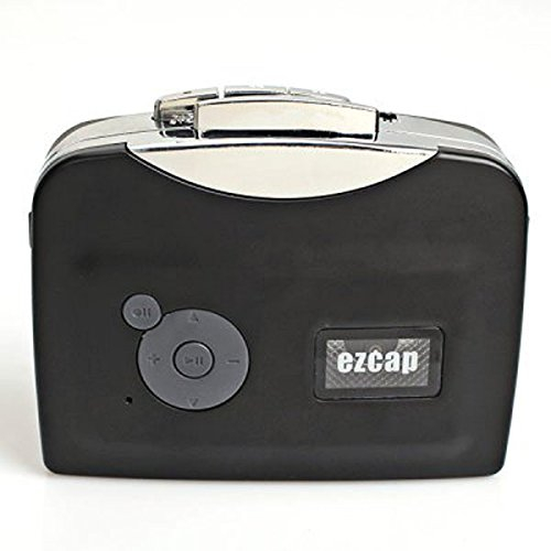 EZCAP Kassette zu MP3 Konverter mit Wiedergabe, um die aufgenommene Musik auf Gerät – Schwarz