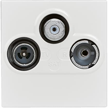 Legrand - Prise TV-R-SAT DAB+ Mosaic 2 modules - blanc