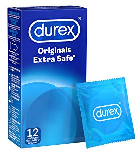 Durex Preservativos Extra Seguro Mas Grosor y Extralubricados - 12 Condones