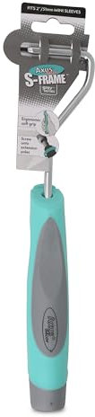 Axus Decor S-Frame Mini (Grey Series) Paint Roller Frame Mini Paint Roller Handle with Ergonomic Grip & 6mm Chrome Plated Rod, Ideal for Trims & Tight Spaces, for Professional & DIY Projects - 2/50mm