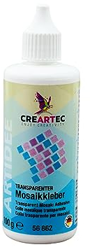Artidee CREARTEC transparenter Mosaikkleber - Schmucksteinkleber für Nicht saugfähige Untergründe - 100g - Made in Germany