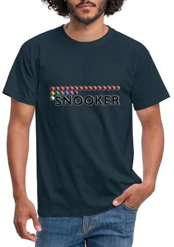 Spreadshirt Snooker - Bälle Männer T-Shirt, XL, Navy