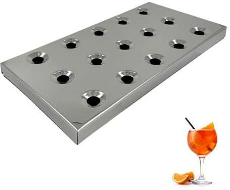 Chabrias Ltd 42.2cm Stainless Steel Bar Drip Tray – Durable Countertop Beer Spill Catcher for Pub, Restaurant & Home Bar, Easy-Clean Metal Tray for Drinks, Cocktails, Coffee & Beverage Stations