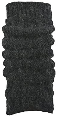 ch-home-design 1 Paar Grobstrick-Stulpe mit Alpakawolle Legwarmers für Teenager und DamenCH-354 (anthrazit)