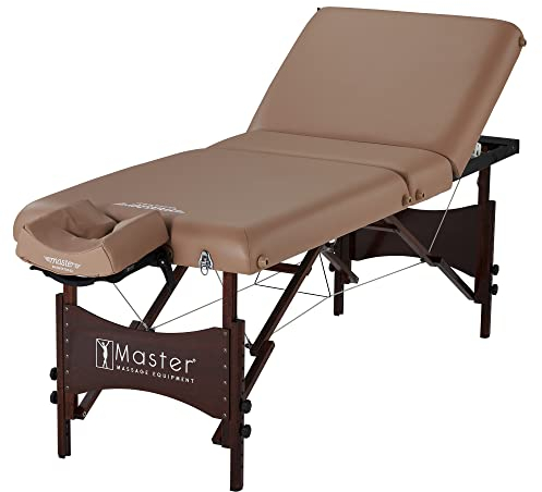 Master Massage 71cm Deauville Pro Tragbarer Salontisch Massageliege mit Rückenbewegung in Otter