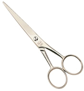 nippes Solingen professionelle Friseur-Bartschere aus gehärtetem Stahl | 13 cm | Schere zum Schneiden des Bartes | Präziser Bartschnitt | Qualität aus Solingen