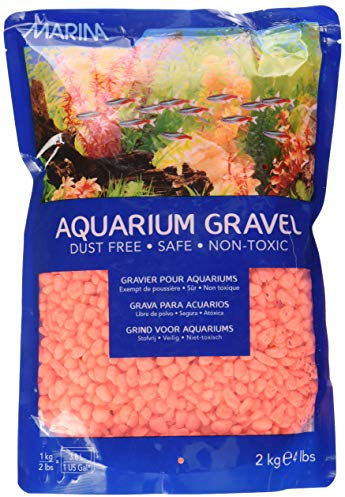 Marina Décoration Gravier pour Aquariophilie Orange 2 kg