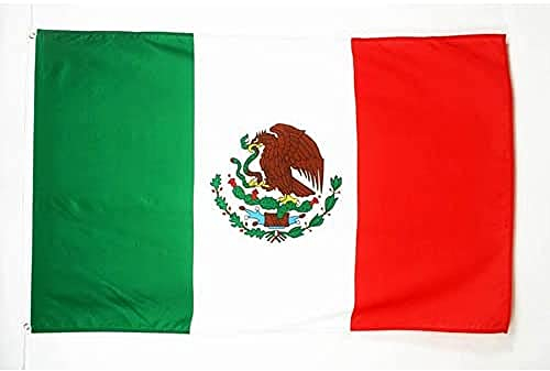 AZ FLAG - Flagge Mexiko - 150x90 cm - Mexikanische Fahne 100% Polyester mit Messing-Ösen - 110g
