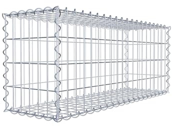 GABIONA – Gabion 100 x 40 x 30 cm – gabionkorg för stenar från 45 mm korn – maskstorlek 5 x 10 cm – korrosionsbeständig