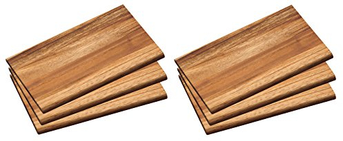Kesper - Juego de 6 tablas de desayuno (230 x 150 x 10 mm)