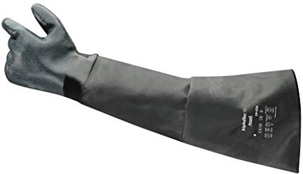Ansell AlphaTec 19-026 Neoprene Work Gloves, Industrial PPE, Mechanical Protection, Chemical Resistant, Men Women, Size XL (1 Pair)
