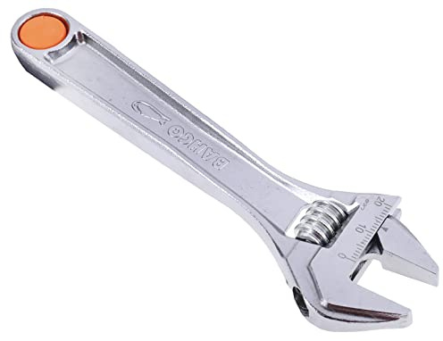 Bahco Schraubenschlüssel Rollgabelschlüssel, Metall Griff, Backenweite 20mm, / Länge 155 mm