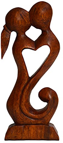 Simandra träfigur skulptur abstrakt träfigur staty Afrika Asien handarbete dekoration fruktbarhet