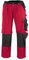 teXXor 2-in-1 Arbeitsbundhose Canvas 320 mit Cordura, 20-008353-44,Rot (Red/Black) ,44