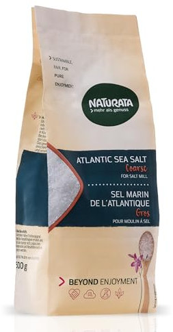 Naturata Bio Atlantik Sel de mer grossier pour le moulin (1 x 500 g)