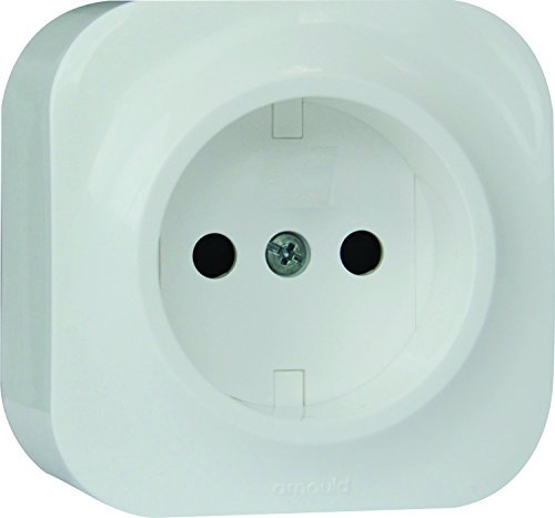 Arnould - Prise de courant sans terre saillie Profil Eco - Blanc