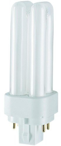 18W PLDE (4-pin) G24Q-2 Base Fluorescent Lightbulb - White