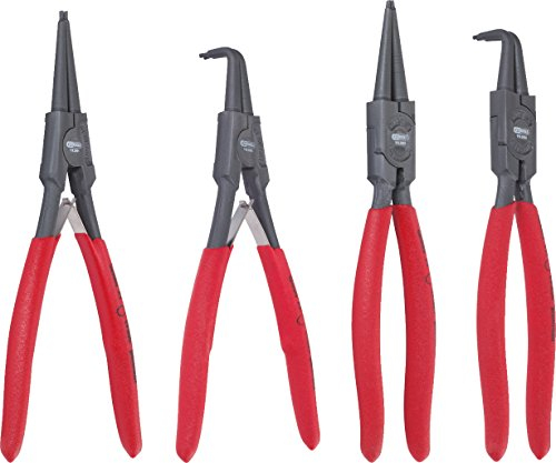 KS Tools 119.2060 Sicherungszangen-Satz, 40-100 mm, 4-tlg.